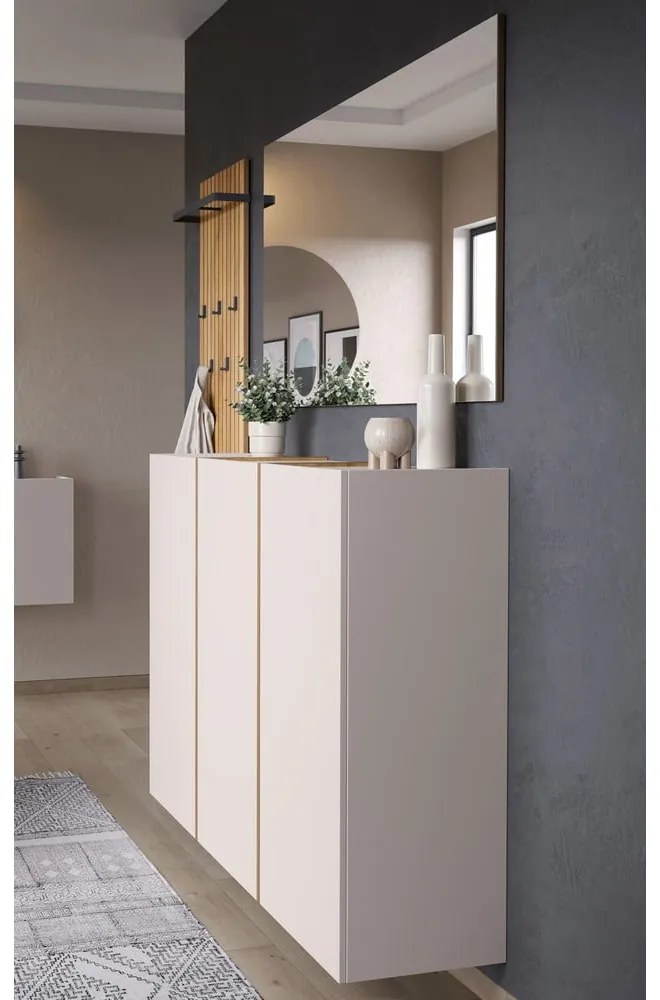 Attaccapanni da parete di colore naturale con effetto rovere 46 cm Libbiano – Germania