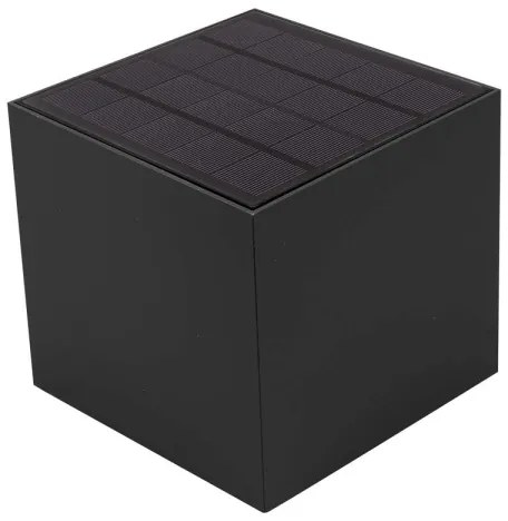 Applique solare a LED con sensore LED/9W/5V IP65 2600 mAh antracite