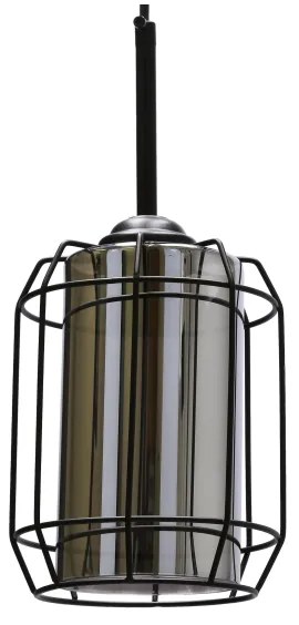 Lampadario a sospensione con filo JONERA 1xE27/40W/230V nero