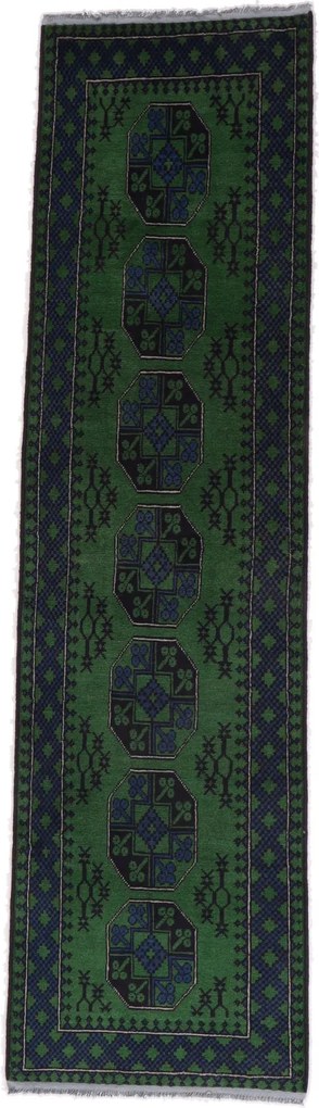 Afghan Tappeto 80x290 (Afghanistan) Annodato A Mano