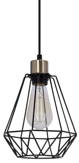 Lampadario a sospensione con filo PRIMO 1xE27/60W/230V ragno