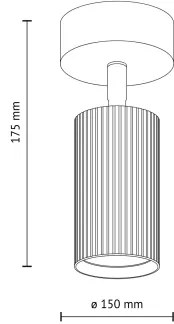 Faretto TUNE 1xGU10/10W/230V nero/marrone