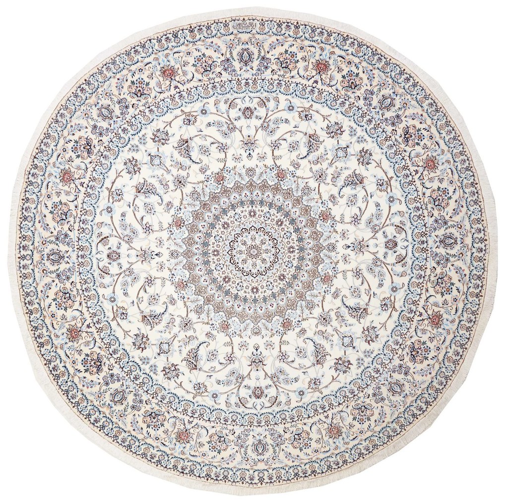 Nain Tappeto 260x260 Beige (Iran) Annodato A Mano