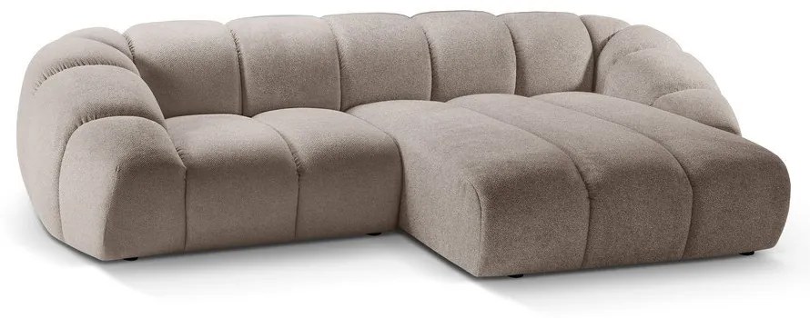 Divano angolare beige (con penisola a destra) Diana – Micadoni