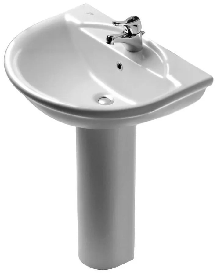 Lavabo a pavimento con colonna bianco G901401 G906361 Esedra Ideal Standard