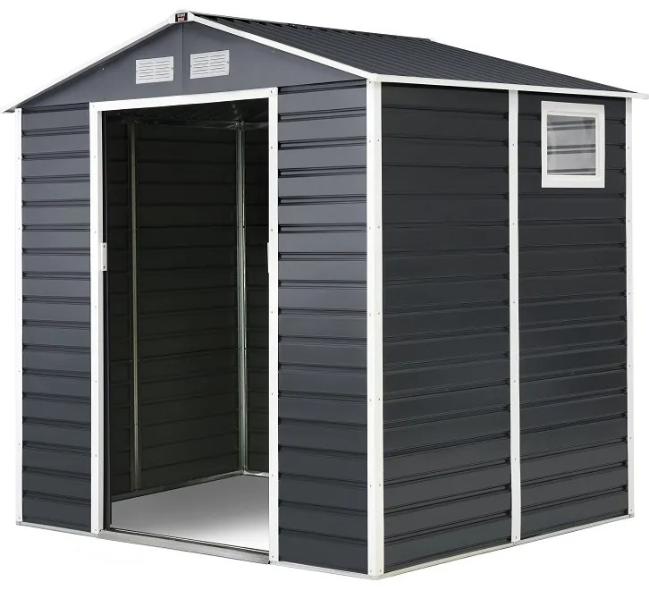 Rimessa per attrezzi in metallo Malmo 2,1 x 1,9 m Store Boss antracite