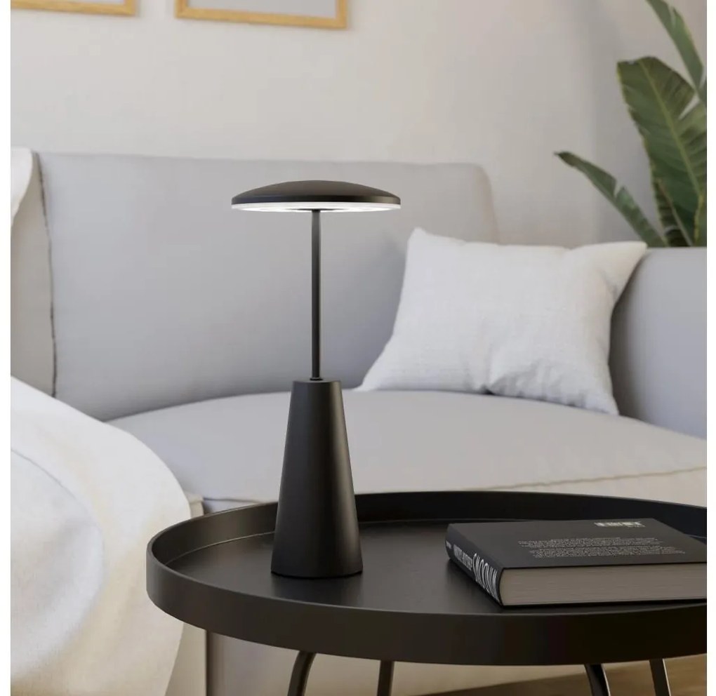 Eglo 900925 - Lampada LED dimmerabile da esterno PICCOLA 2,8W/5V 5200mAh IP54 nero