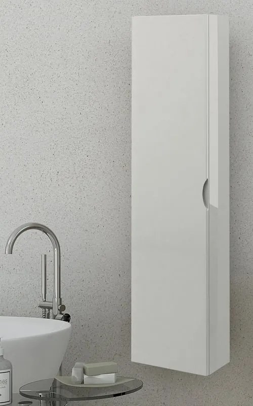 Colonna per mobile bagno Vague BADEN HAUS 1 anta P 20 x L 35 x H 140 cm grigio chiaro placcato