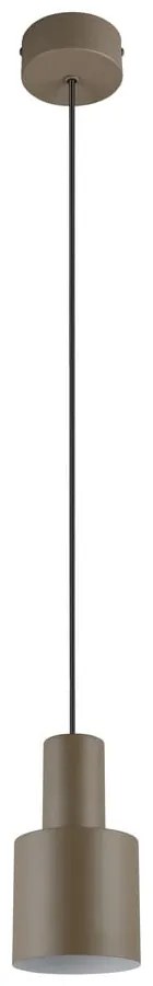 Lampadario marrone scuro con paralume in metallo ø 12 cm Agudo - Trio