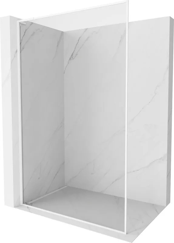 Mexen Kioto-XF L pannello doccia Walk-in con cornice 80 x 202 cm, trasparente 10 mm, bianco - 800-080-174-20-00-XF