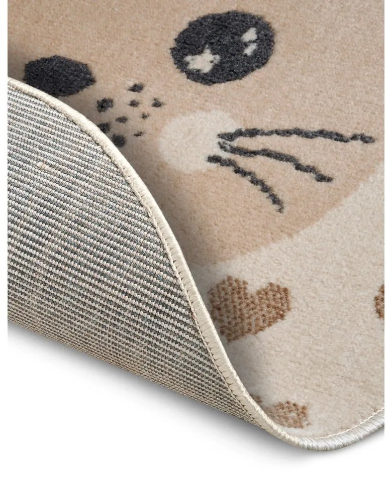 Tappeto beige per bambini ø 100 cm Cat - Hanse Home