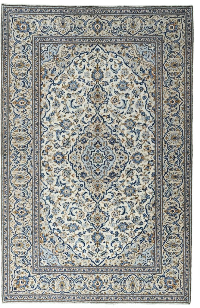Kashan Tappeto persiano 300 x 200 Beige (Iran) Annodato A Mano
