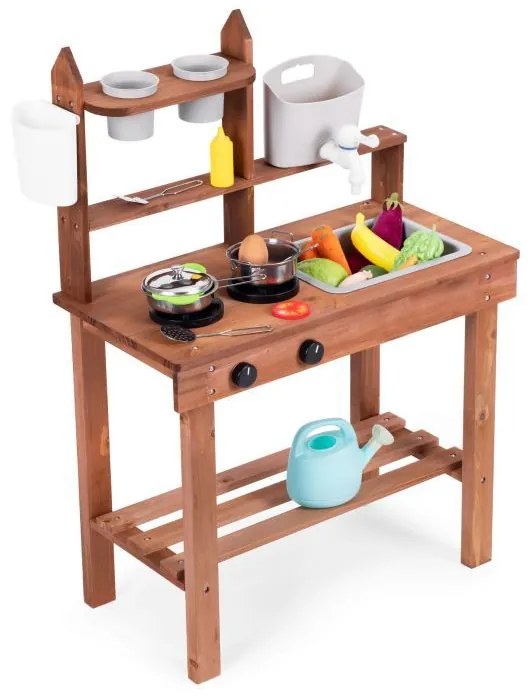 Cucina per bambini in legno di abete + accessori