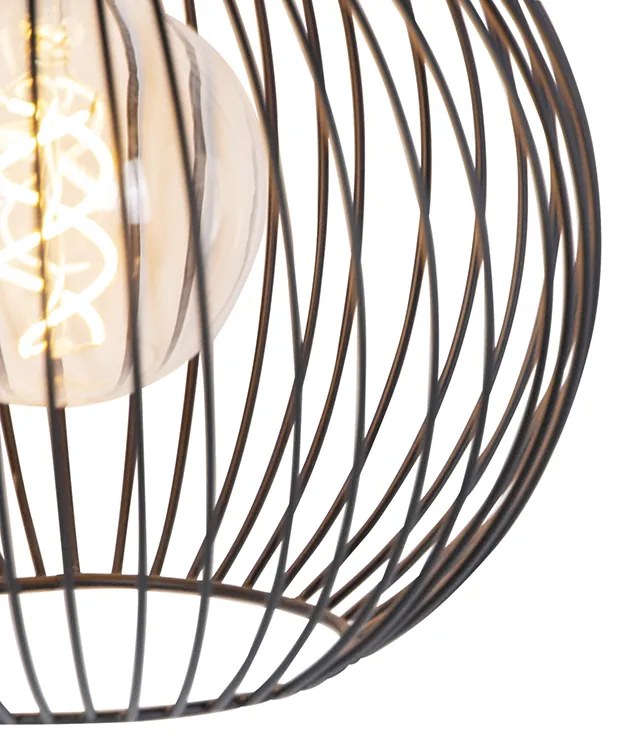 Lampada a sospensione di design nera - Wire Whisk