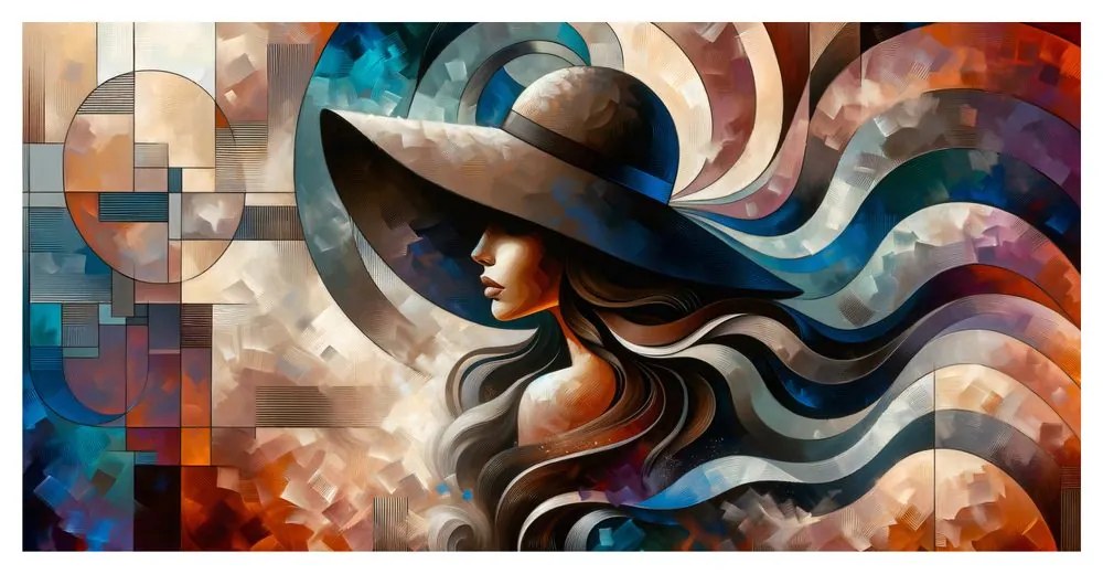Quadro su tela – Ritratto astratto di donna