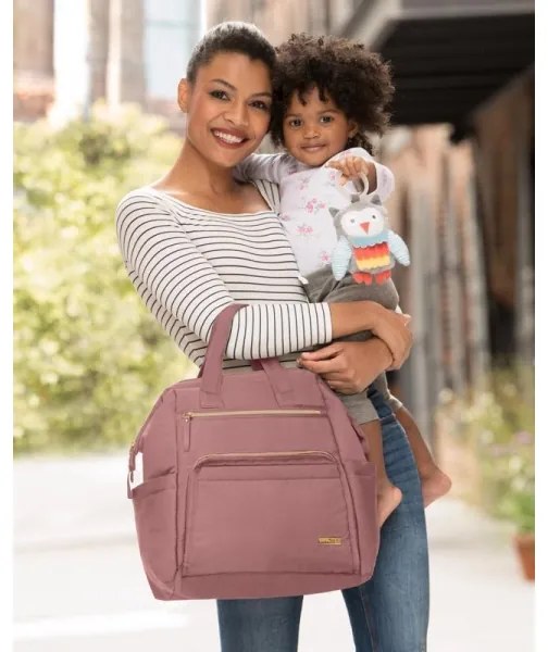 Skip Hop - Zaino fasciatoio MAINFRAME Dusty rose per passeggino