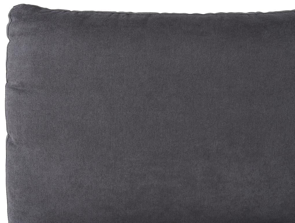 Letto matrimoniale velluto grigio scuro 180 x 200 cm MELLE Beliani