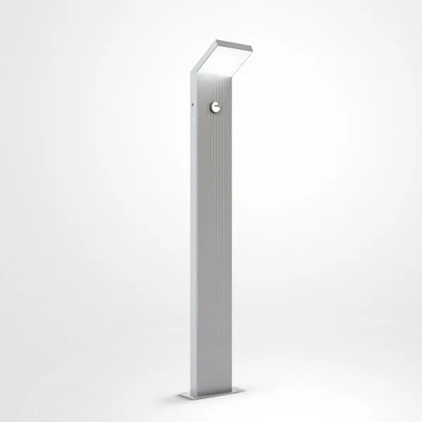 Brilagi - Lampada LED da esterno con sensore RIANO LED/8W/230V argento IP65 80 cm