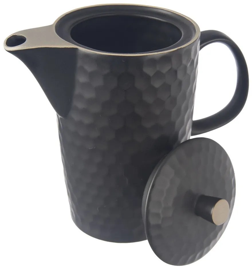 Teiera nera in ceramica 1,3 l Tea Time – Orion