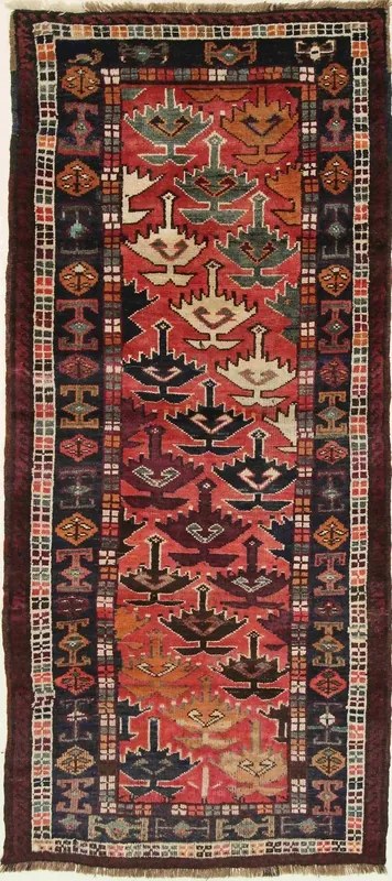 Kurdi Tappeto persiano 260 x 120 (Iran) Annodato A Mano