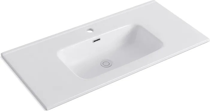 Lavabo da incasso 101cm ceramica bianca | Litos-K7100 - KAMALU