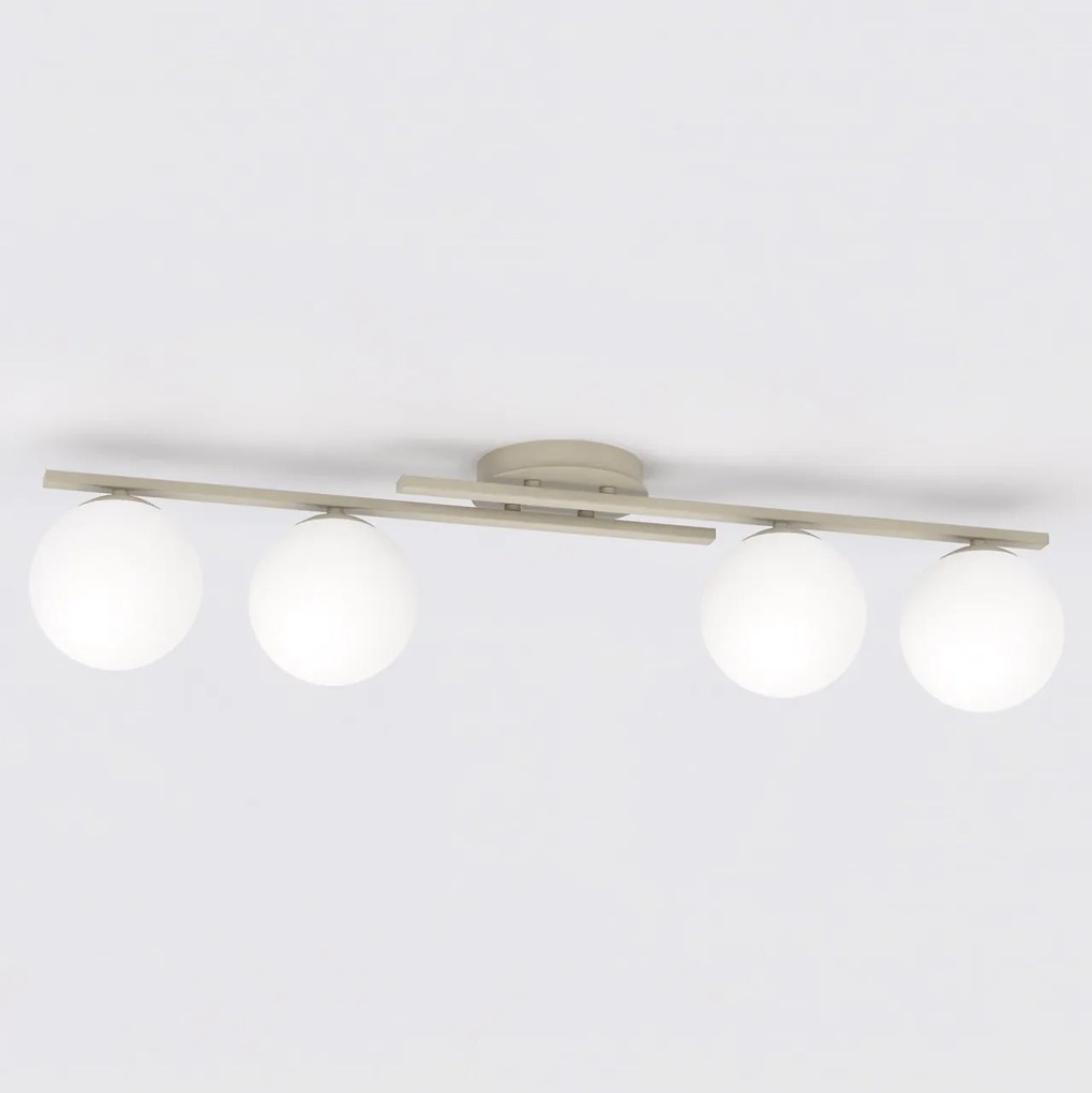 Lampada da soffitto KAIRO 4 4xE14 in Acciaio - Mokka