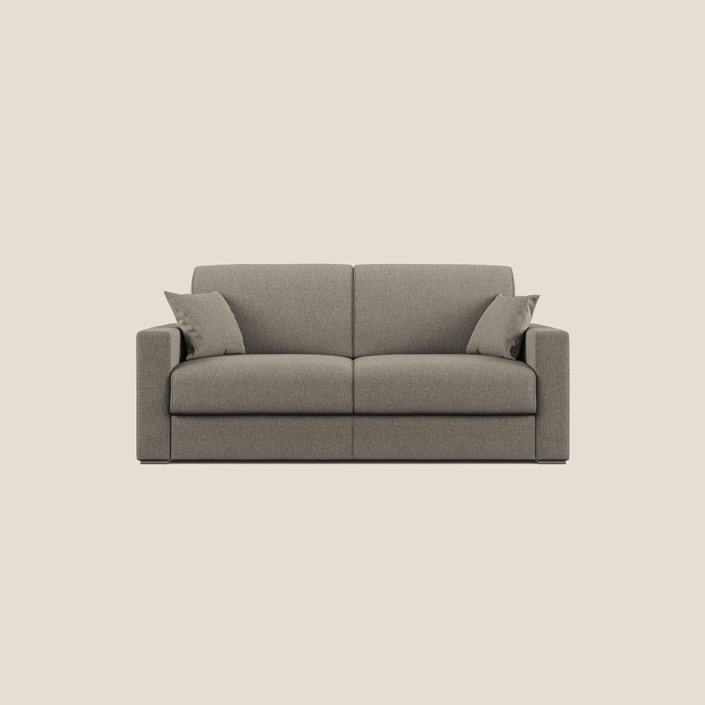 Best Divano letto matrimoniale in tessuto smacchiabile QuickClean T08 tortora