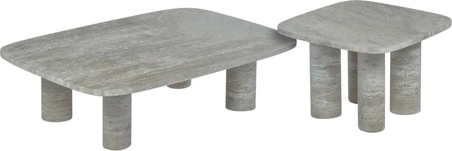 Tavolo contenitore in pietra 52x52 cm Volos - Blomus