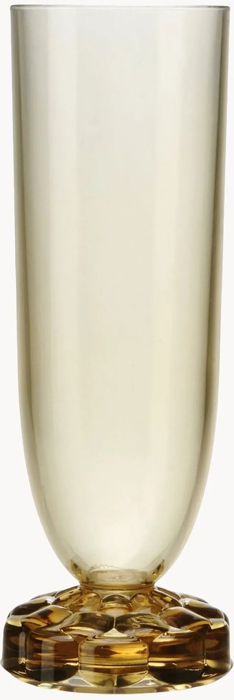 Set di 4 bicchieri champagne con scanalatura in rilievo Jellies