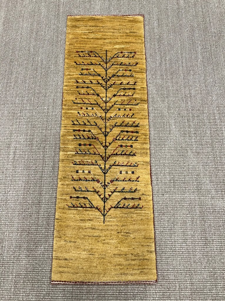 Loribaft Tappeto persiano 120x40 Giallo (Iran) Annodato A Mano