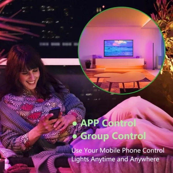 Immax NEO 07776L - LED RGB Lampada dimmerabile AMBIENTE LED/12W/230V Wi-Fi Tuya+RC