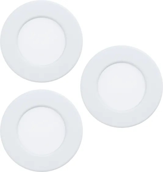 Eglo 901394-SET 3xLED Faretto da incasso FUEVA LED/3,7W/230V Ø 8,8 cm bianco