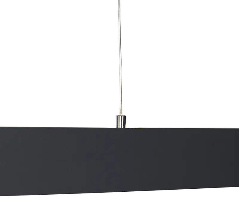 Lampada a sospensione grigio scuro incl. LED con telecomando - Casper