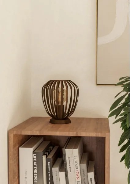 Eglo 901099 - Lampada da tavolo ESPINAL 1xE27/40W/230V bronzo