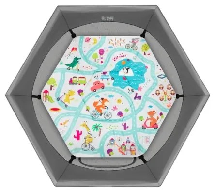 Lionelo - Recinto gioco ROEL PLUS Grigio Multicolore