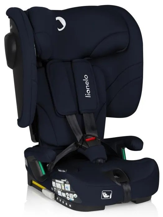 Lionelo - Seggiolino auto pieghevole NELLY i-Size 76-150 cm Blu Navy