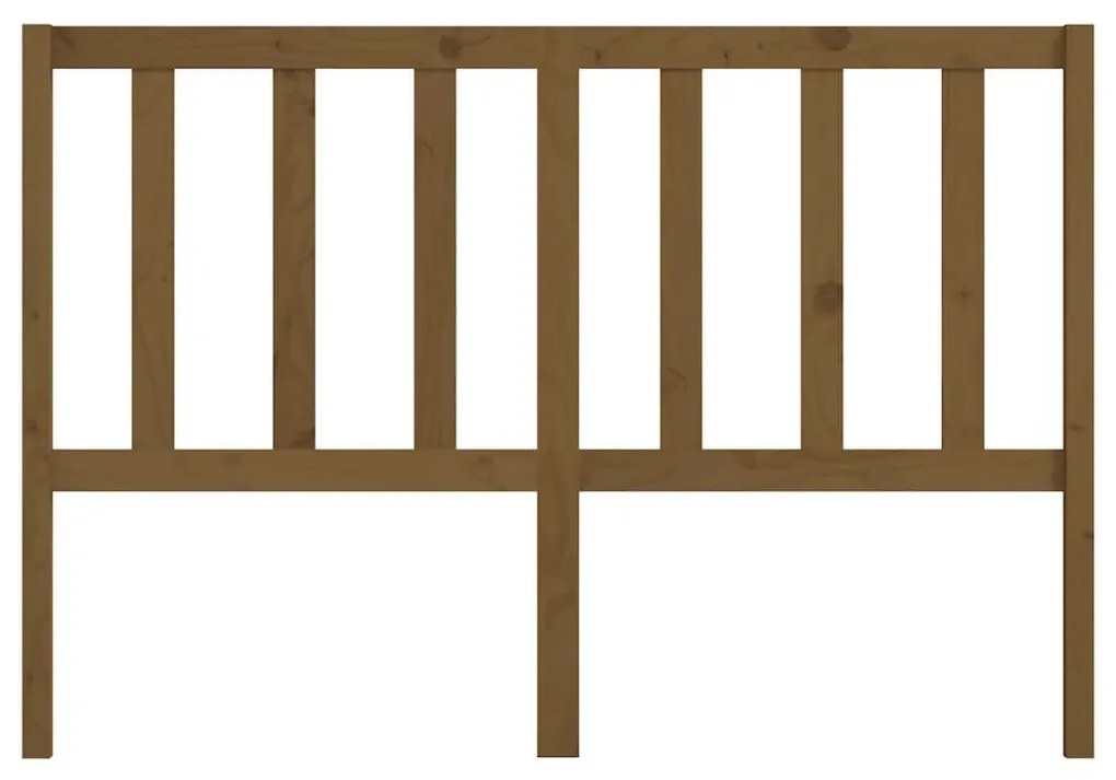 Testiera per letto miele 146x4x100 cm in legno massello di pino