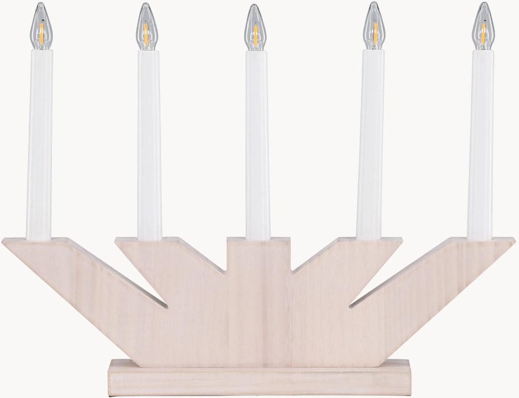Lampada da tavolo natalizia a LED in legno Verbier