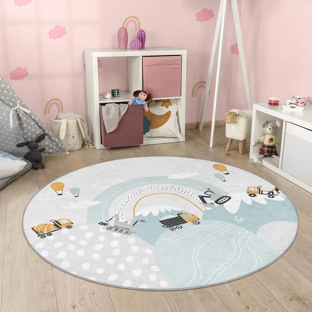 Tappeto per bambini lavabile ø150 cm Snowy Hills – Mila Home