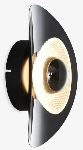 Zuma Line MB2293-1S-3BCT - Applique LED da parete DIOP LED/8W/230V nero/fumé n.