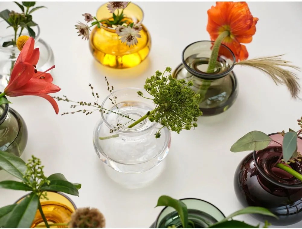 Vaso in vetro fatto a mano (altezza 9 cm) Inu - Zone