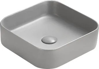 Mexen Vena lavandino da appoggio 37 x 37 cm, grigio chiaro opaco - 22193761