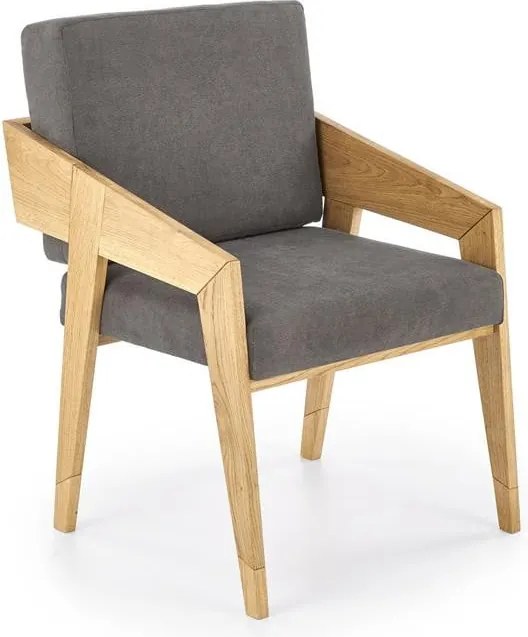 Poltrona imbottita Freedom in grigio scuro - H90 cm