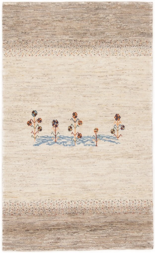 Gabbeh Tappeto 190 x 120 Beige (Iran) Annodato A Mano