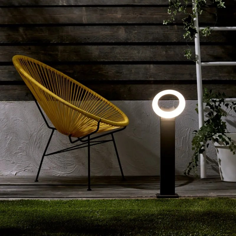 Lampione da giardino LED, Quito H 60 cm, antracite 1850 LUMEN, IP54 INSPIRE