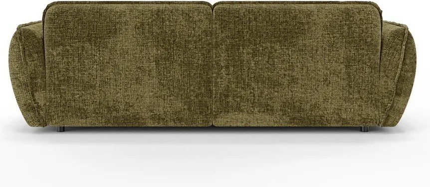 Divano angolare verde (con penisola a sinistra/con chaise lounge) con rivestimento in ciniglia Nelia – Ropez