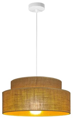 Lampadario a sospensione con filo BOHO 1xE27/60W/230V diametro 40 cm beige