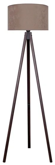 Brilagi - Lampada con piedistallo VELVET 1xE27/60W/230V wenge/beige