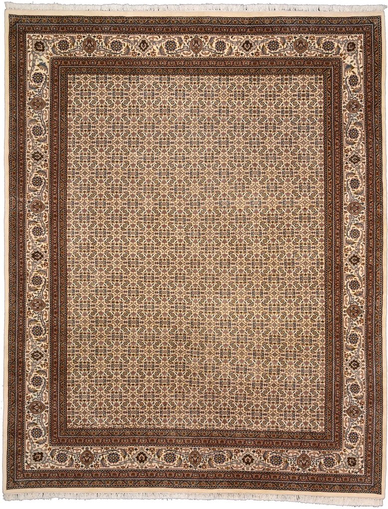 Tabriz Tappeto orientale 310x240 Beige (Indian) Annodato A Mano