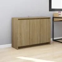 Credenza Rovere Sonoma 102x33x75 cm in Truciolato 809776